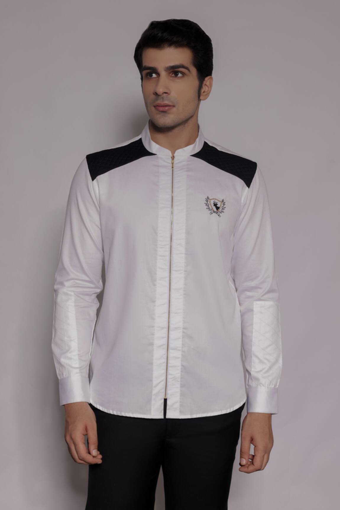 Lacquer Embassy Beckbord Placement Embroidered Shirt 