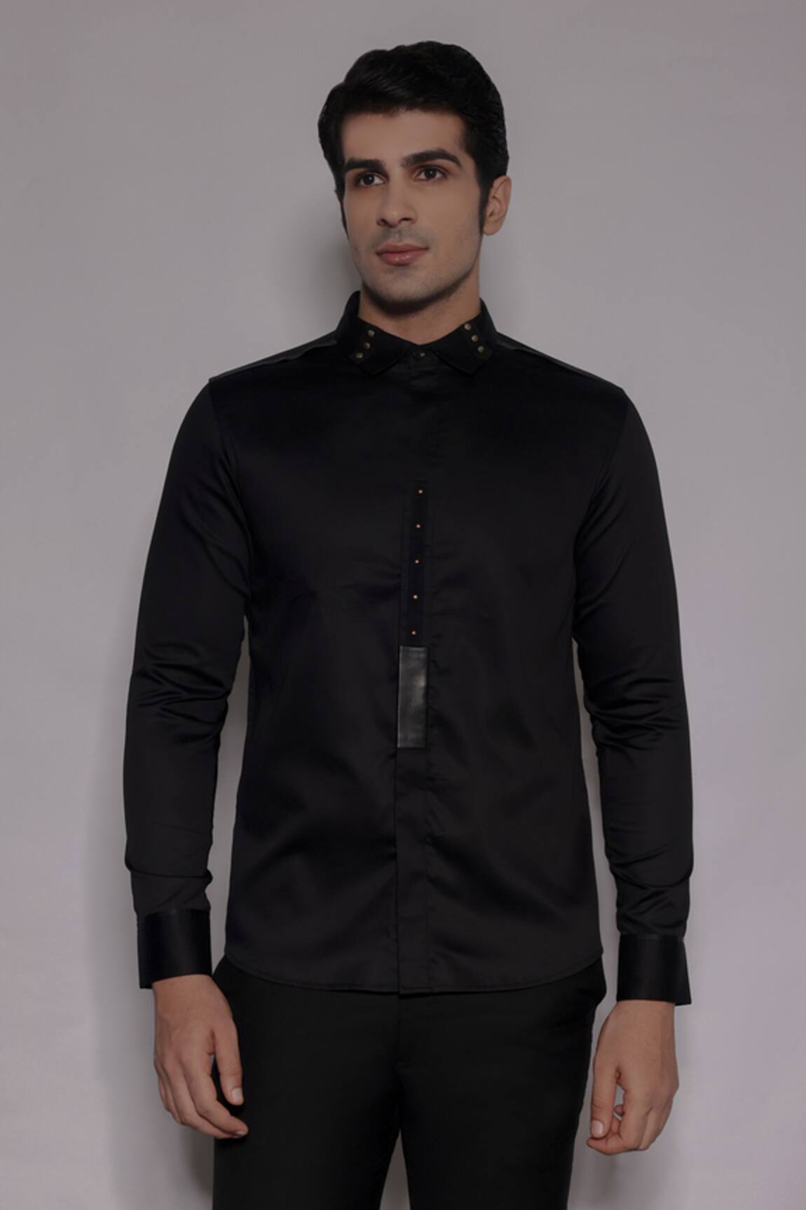 Lacquer Embassy Fenton Tape Embellished Shirt 