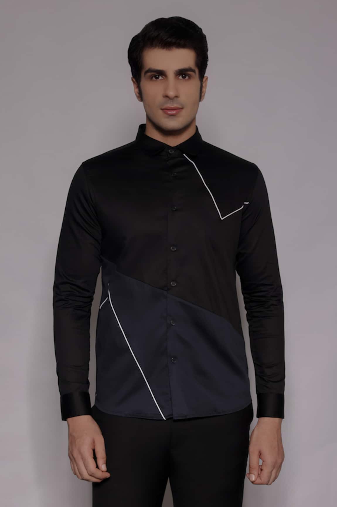 Lacquer Embassy Inglewood Placement Embellished Shirt 
