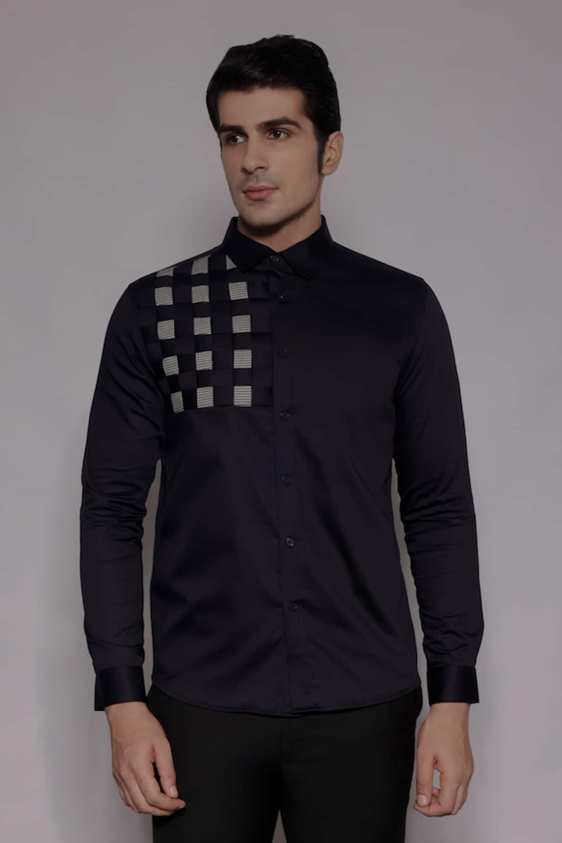 Lacquer Embassy Linwood Basket Weave Shirt 
