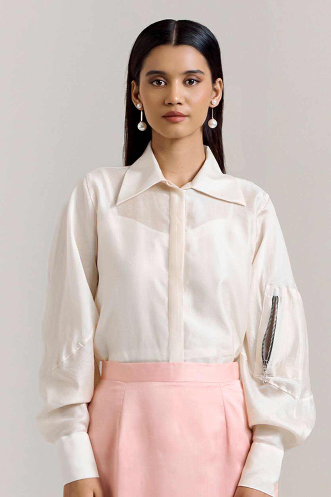 Notsosure Chanderi Silk Shirt
