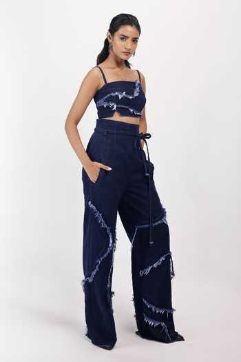 Siddhant Agrawal Weathered Indigo Trouser 