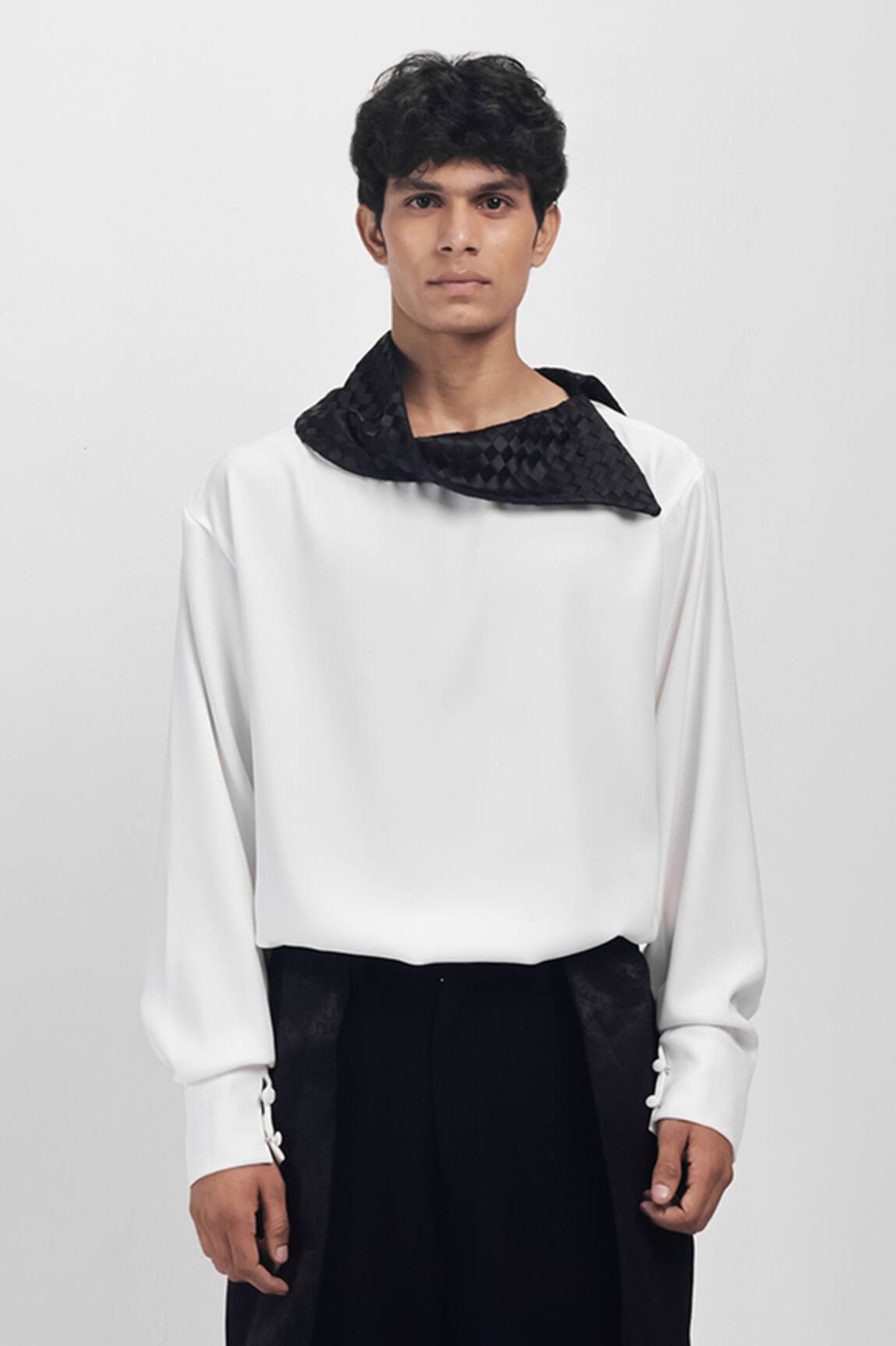 Siddhant Agrawal Ivory Bark Shirt 