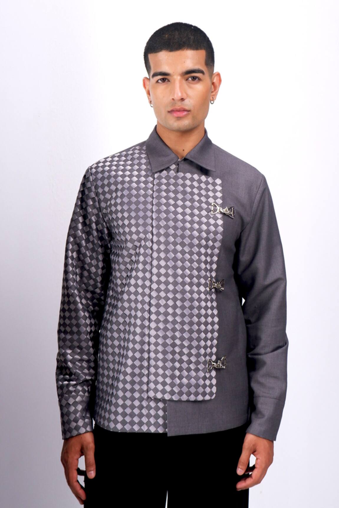Siddhant Agrawal Greyfall Weftmire Jacket 