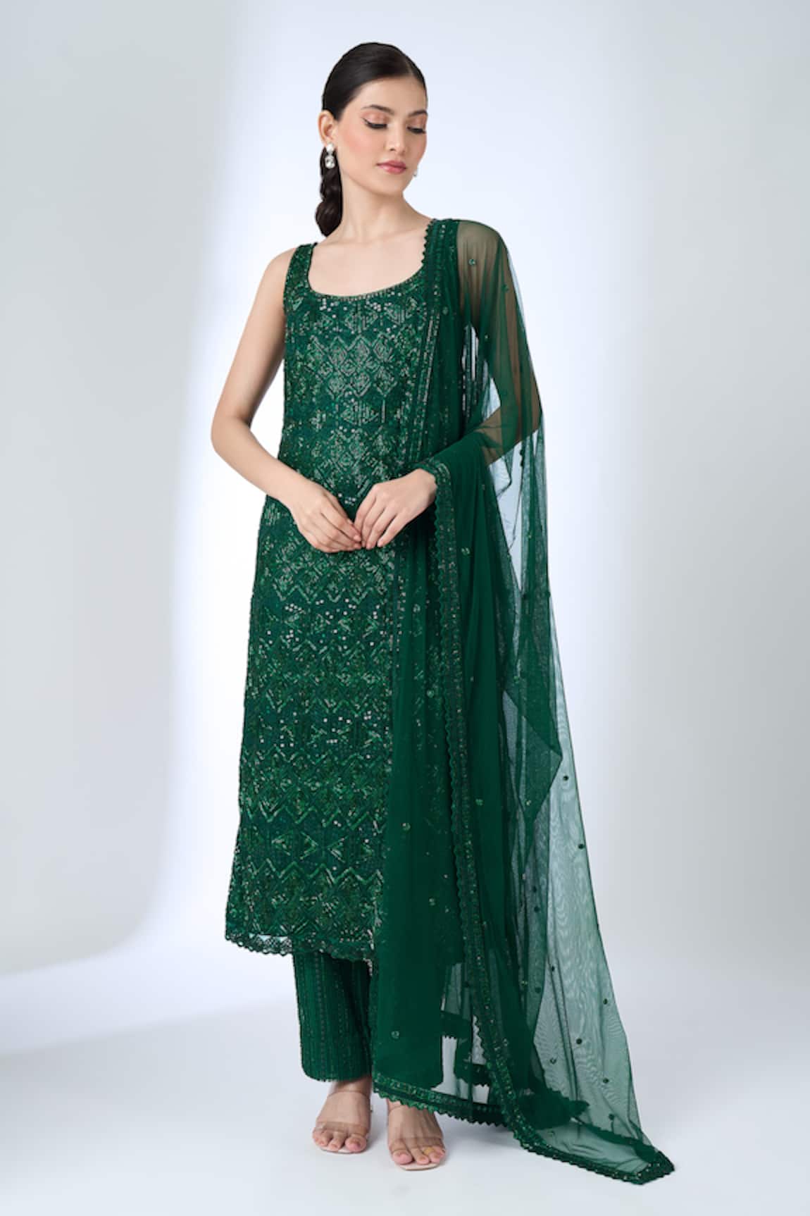 Ritika Mirchandani Agatha Embroidered Straight Kurta Set 