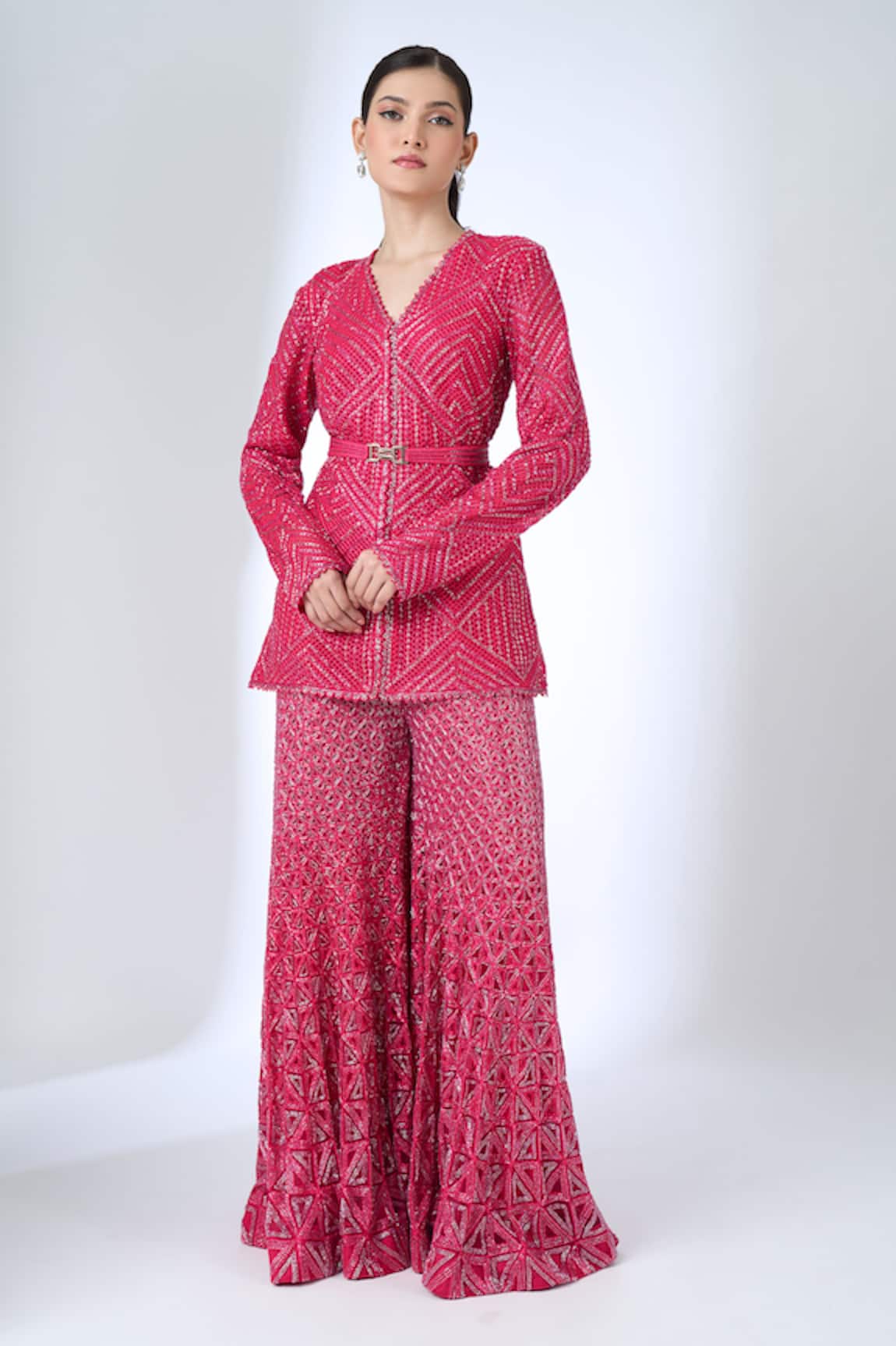 Ritika Mirchandani Harriet Embroidered Kurta & Sharara Set 