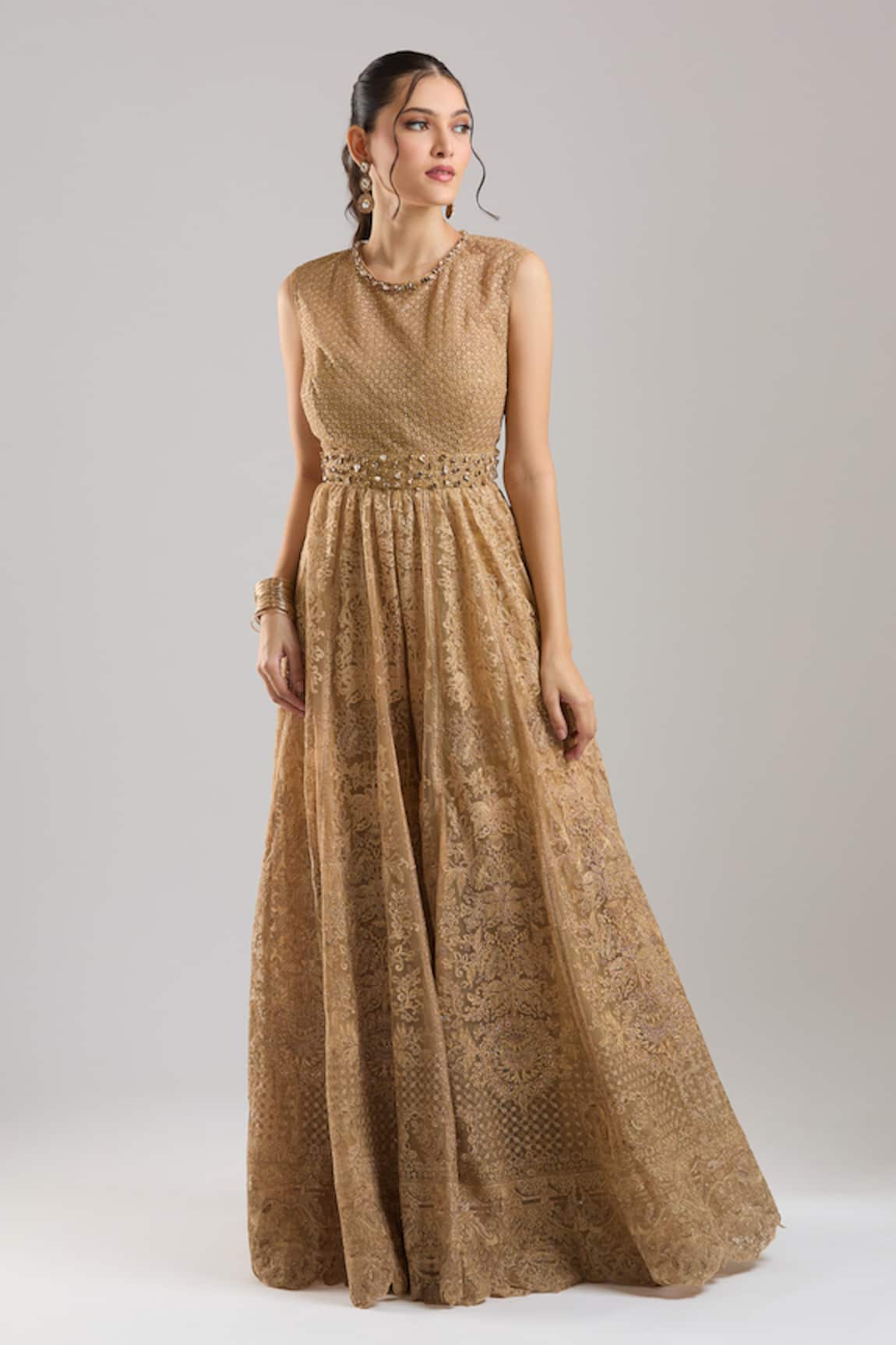 Tarun Tahiliani Embroidered Jumpsuit