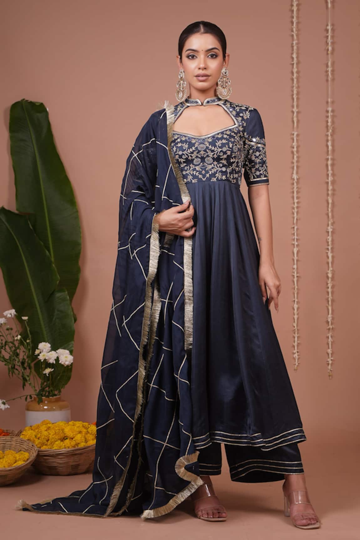 Ahi Clothing Bandhani Print Anarkali Set 