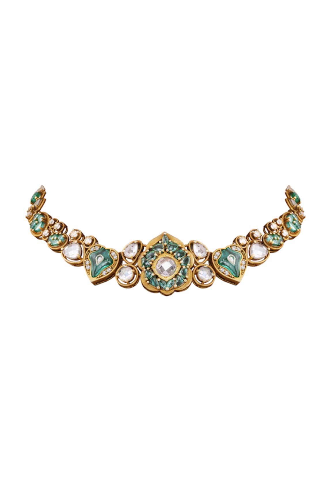 Anita Dongre Gulbano Zircon Stone Embellished Choker Necklace 