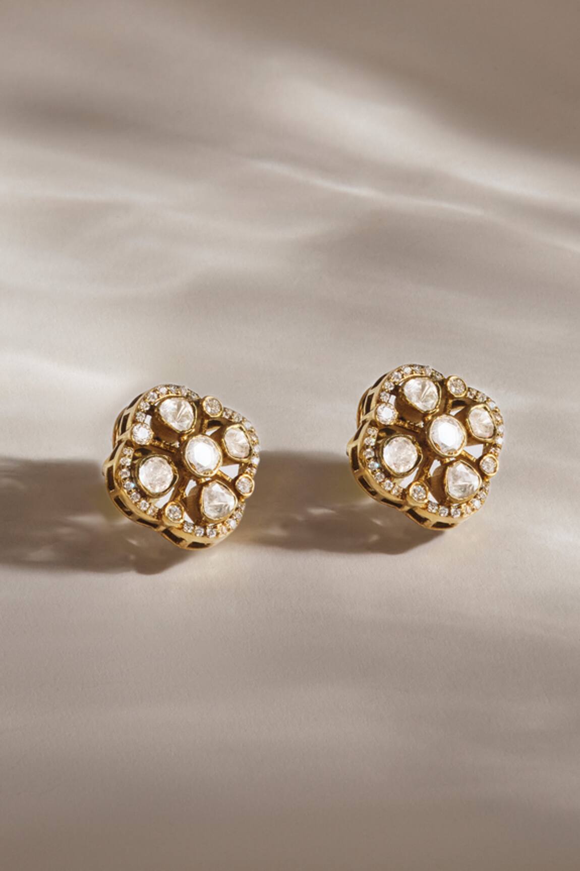 Anita Dongre Azeen Moissanite Stud Earrings 