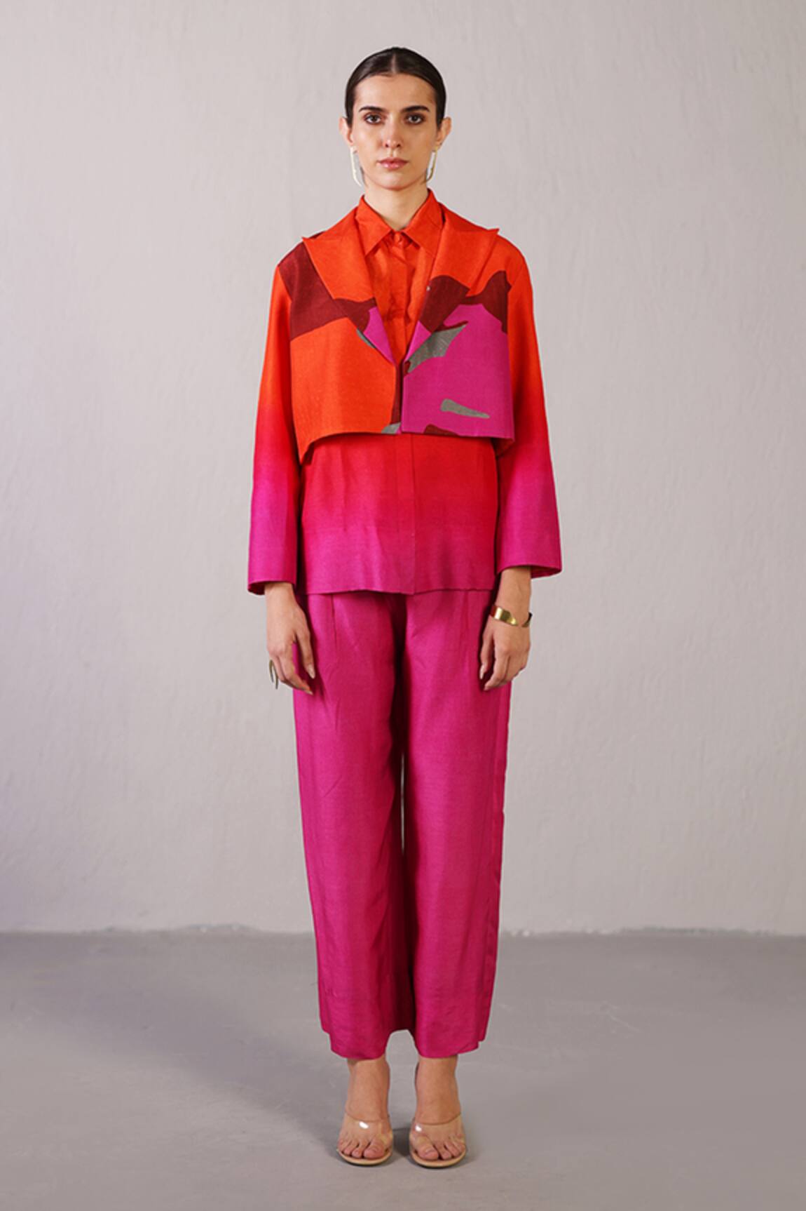 Clos Ridge Pattern Jacket & Pant Set 