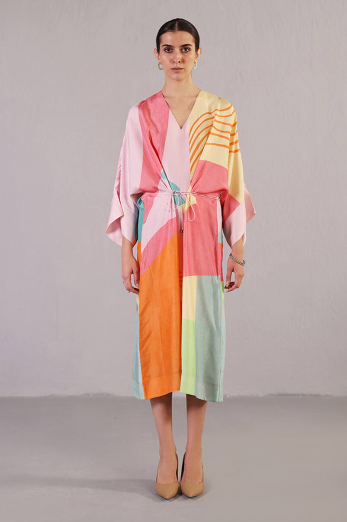 Clos Blaze Abstract Pattern Dress 