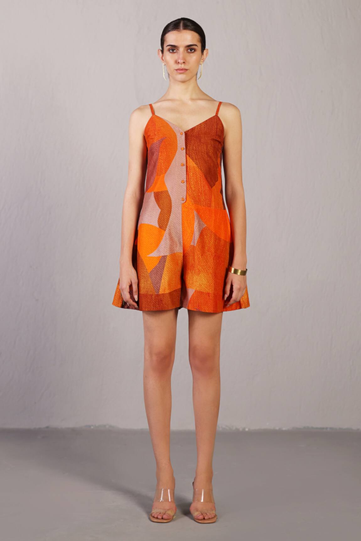 Clos Color Block Jumpsuit 