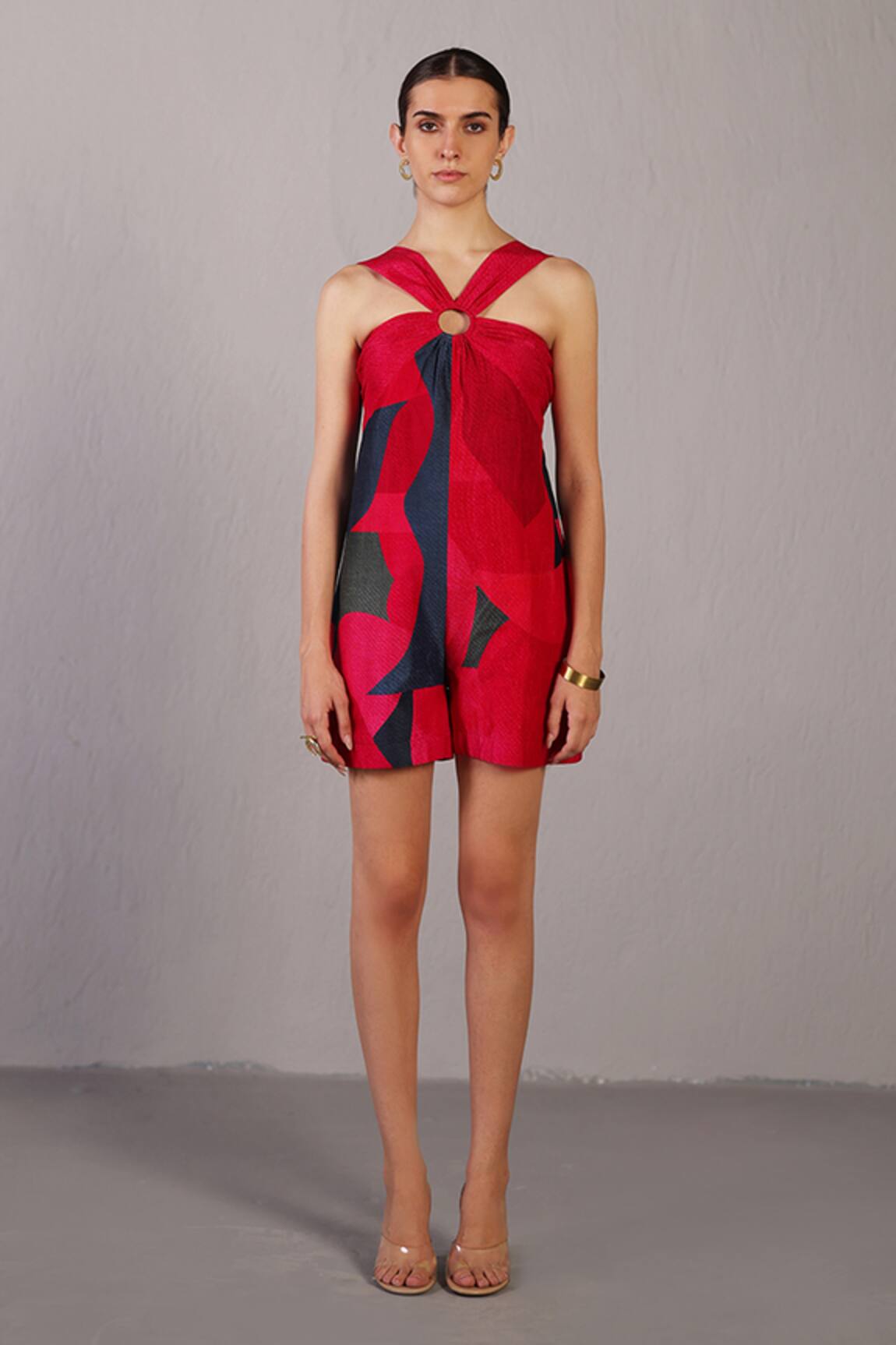 Clos Color Block Jumpsuit 