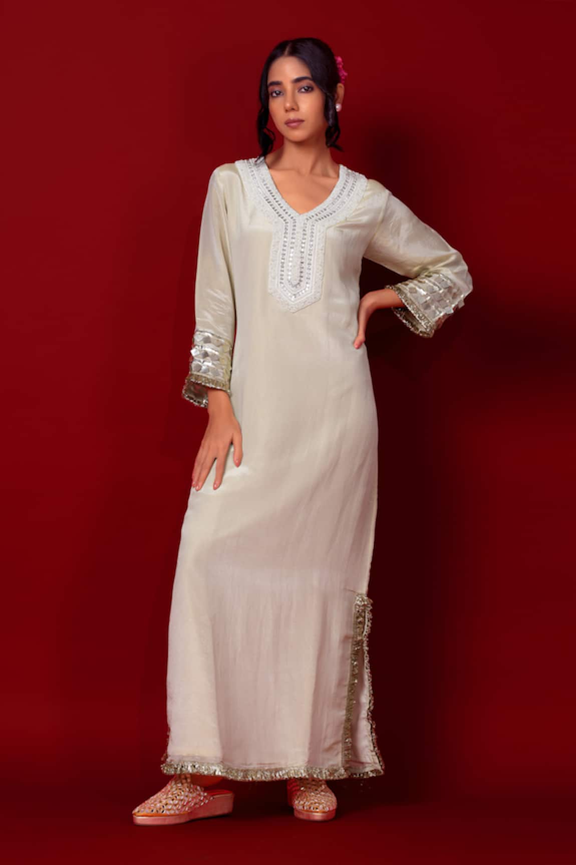 Label Niyami Hand Embroidered Kaftan