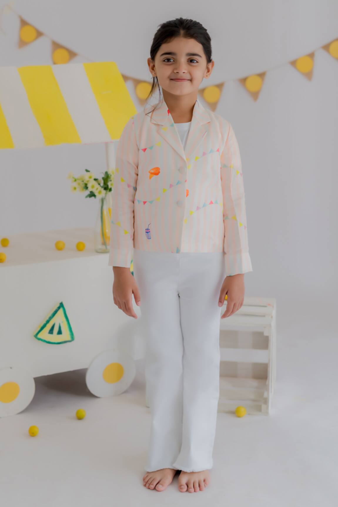 MR Brat Carnival Print Blazer & Pant Set 