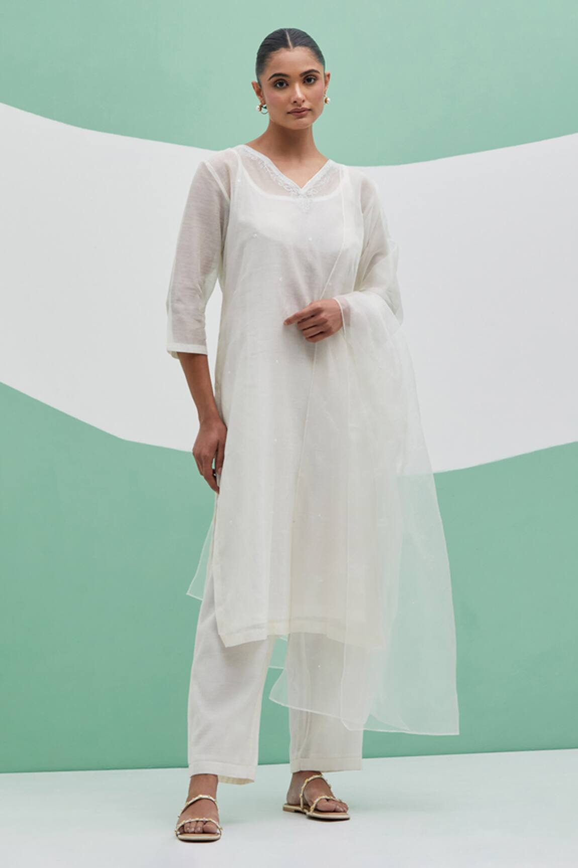 Priya Chaudhary Sahiba Embroidered Kurta Set 