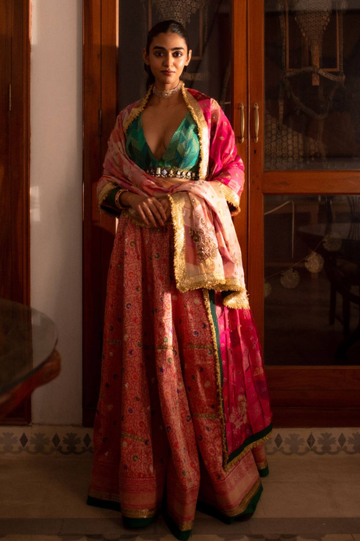 Priyanka Raajiv Antrang Upcycled Patchwork Dupatta 
