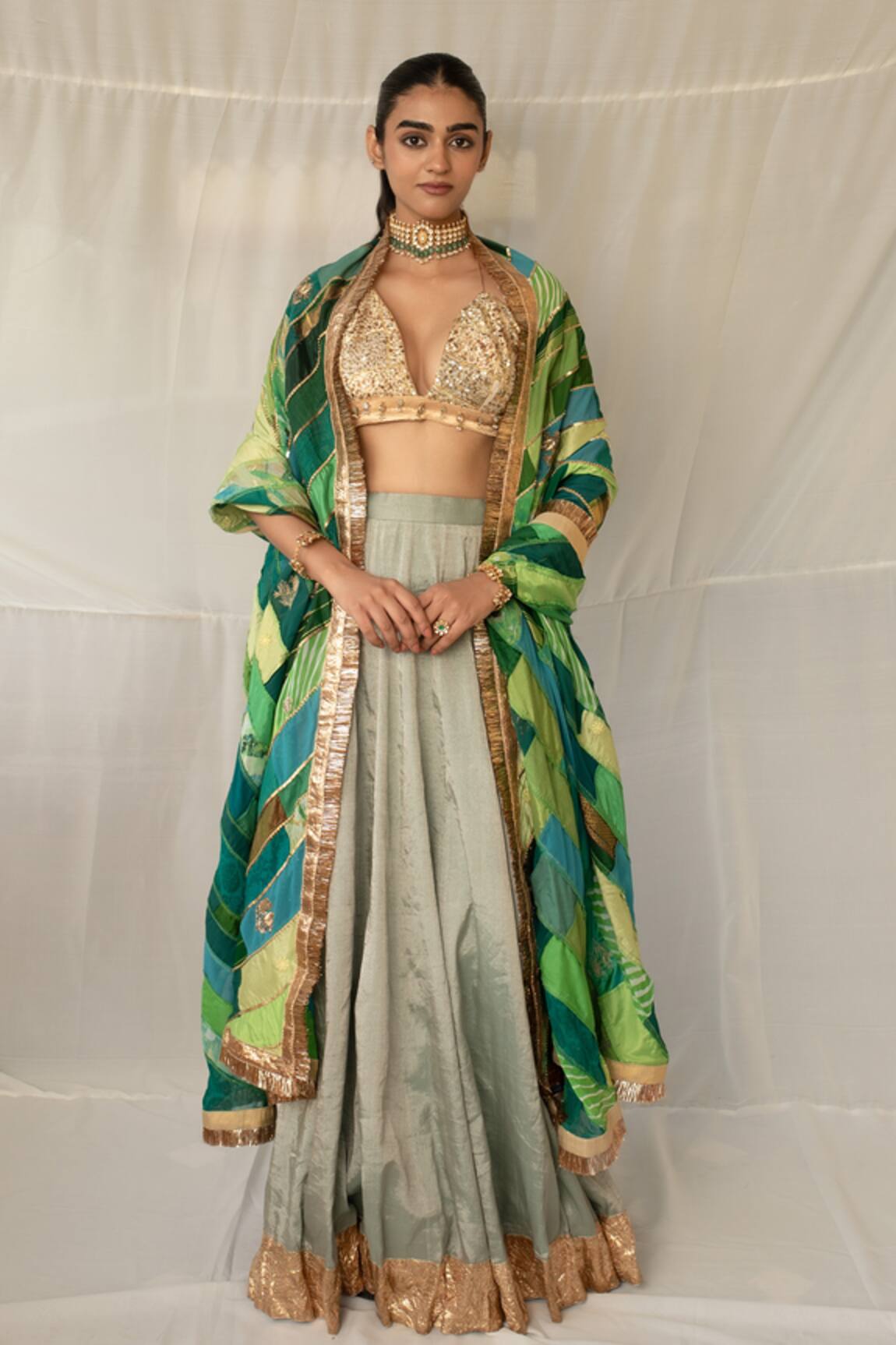 Priyanka Raajiv Nabhya Upcycled Patchwork Dupatta 