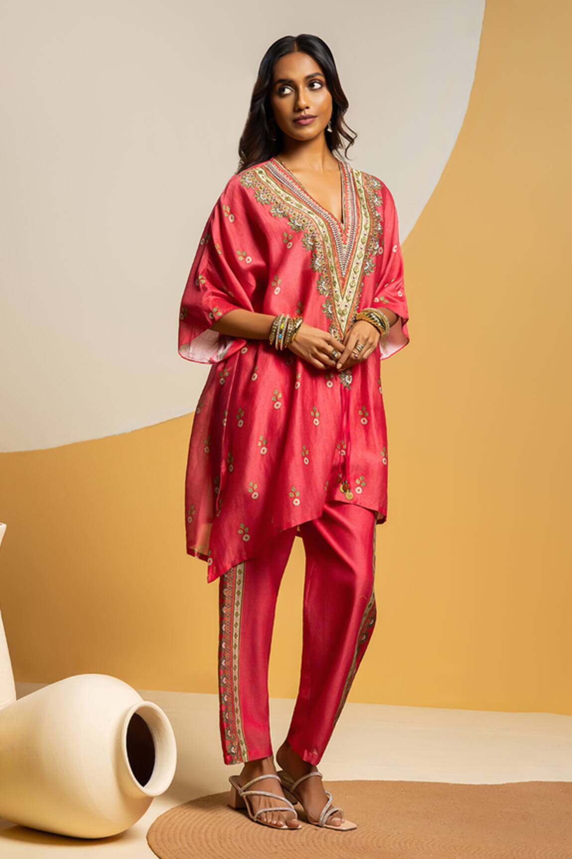 Soup By Sougat Paul Taarani Zari & Sequins Embellished Kurta Set 