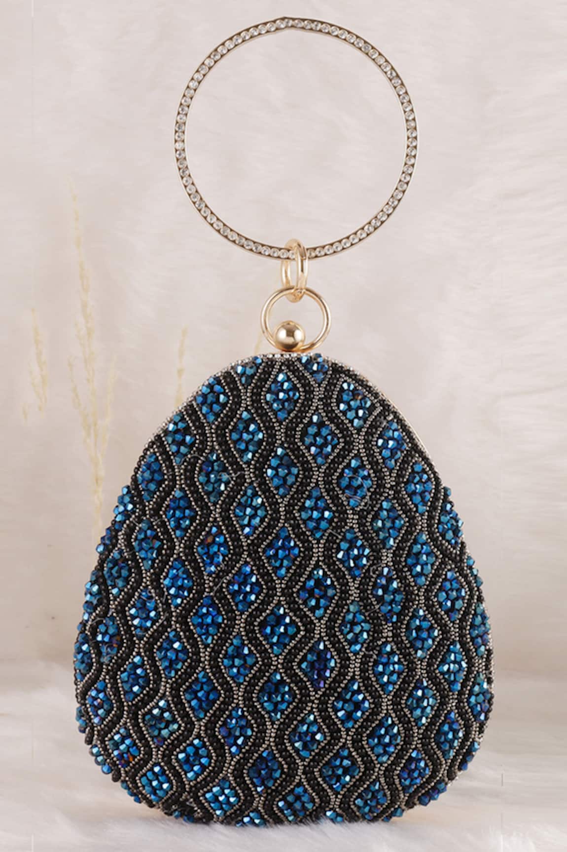 Nazaakat By Samara Singh Embellished Clutch With Detachable Sling 