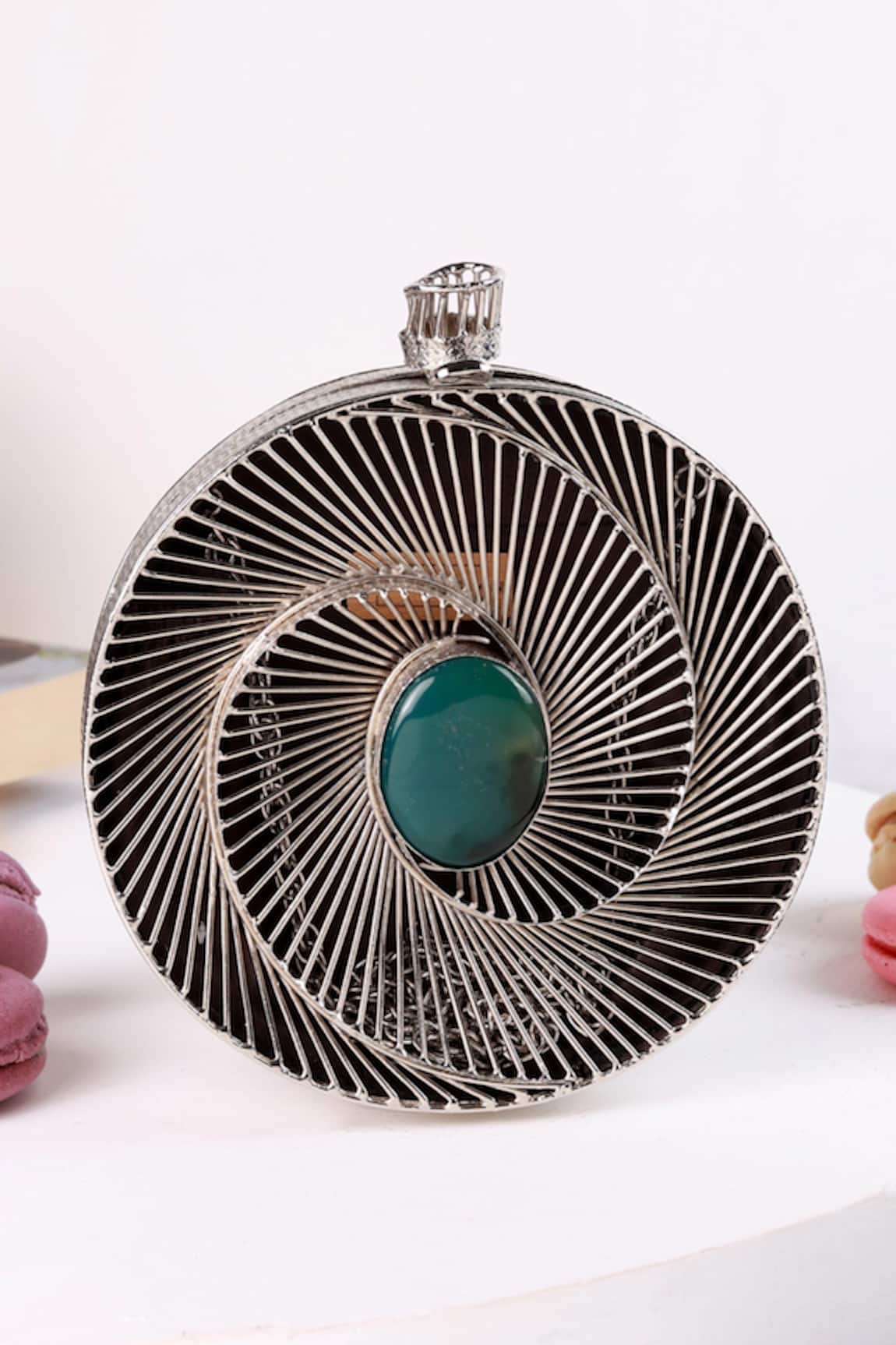 The Tan Clan Noir Brass Clutch 