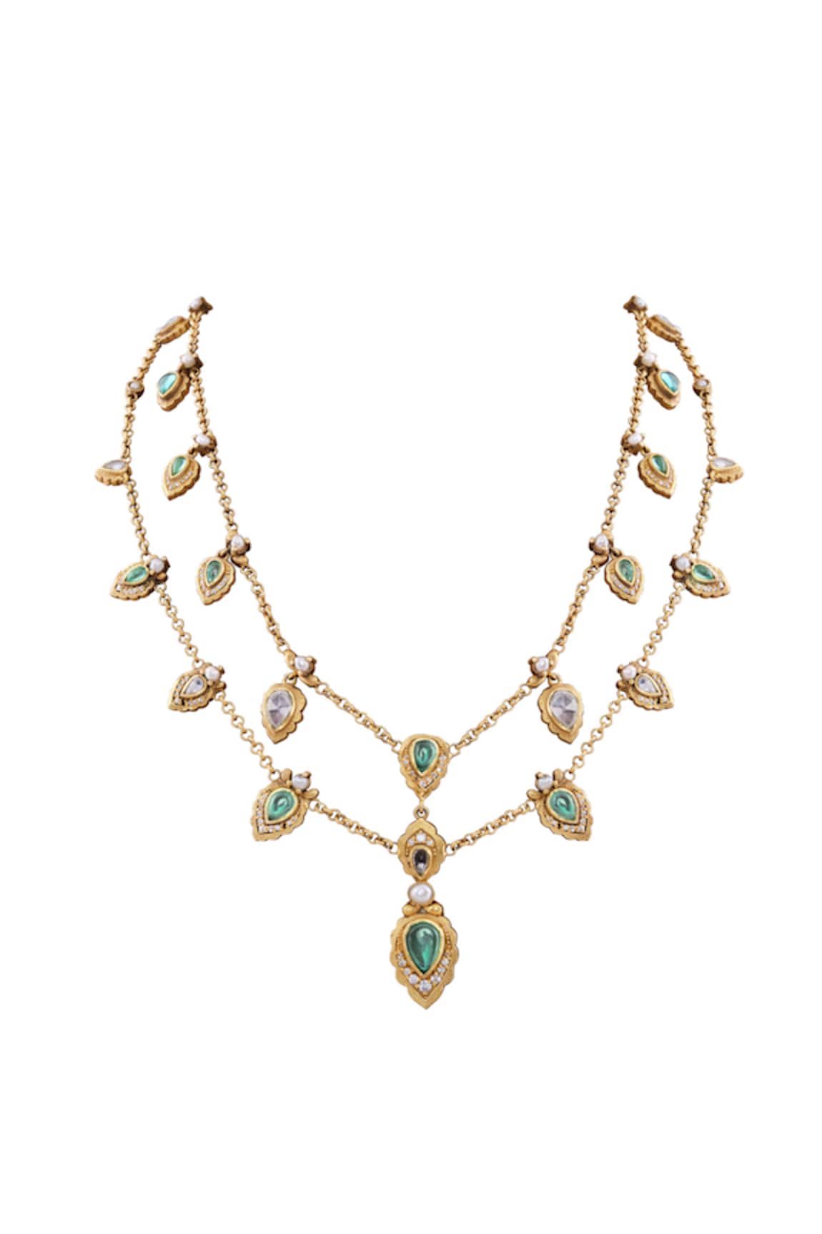 Anita Dongre Jahanzeb Layered Jahanzeb Zircon Layered Necklace 