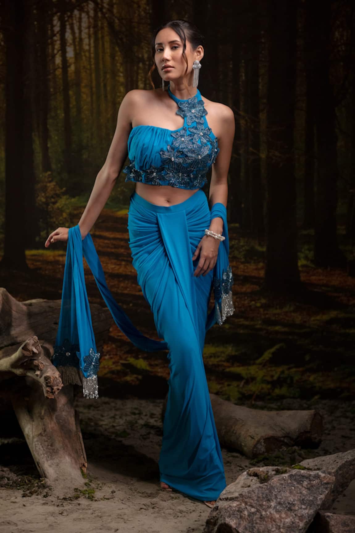 Harshita Jain Embroidered Bustier Skirt Set 