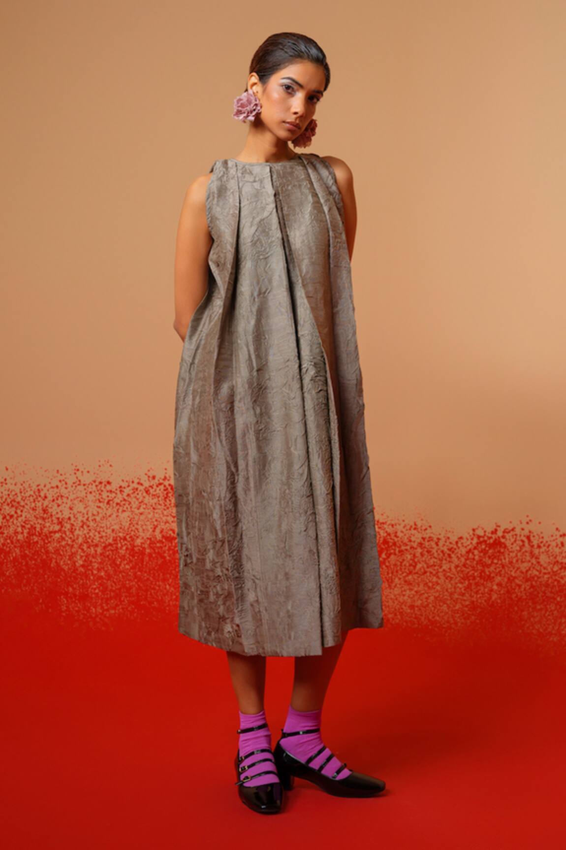 Stoique Stone Mysore Silk Dress 