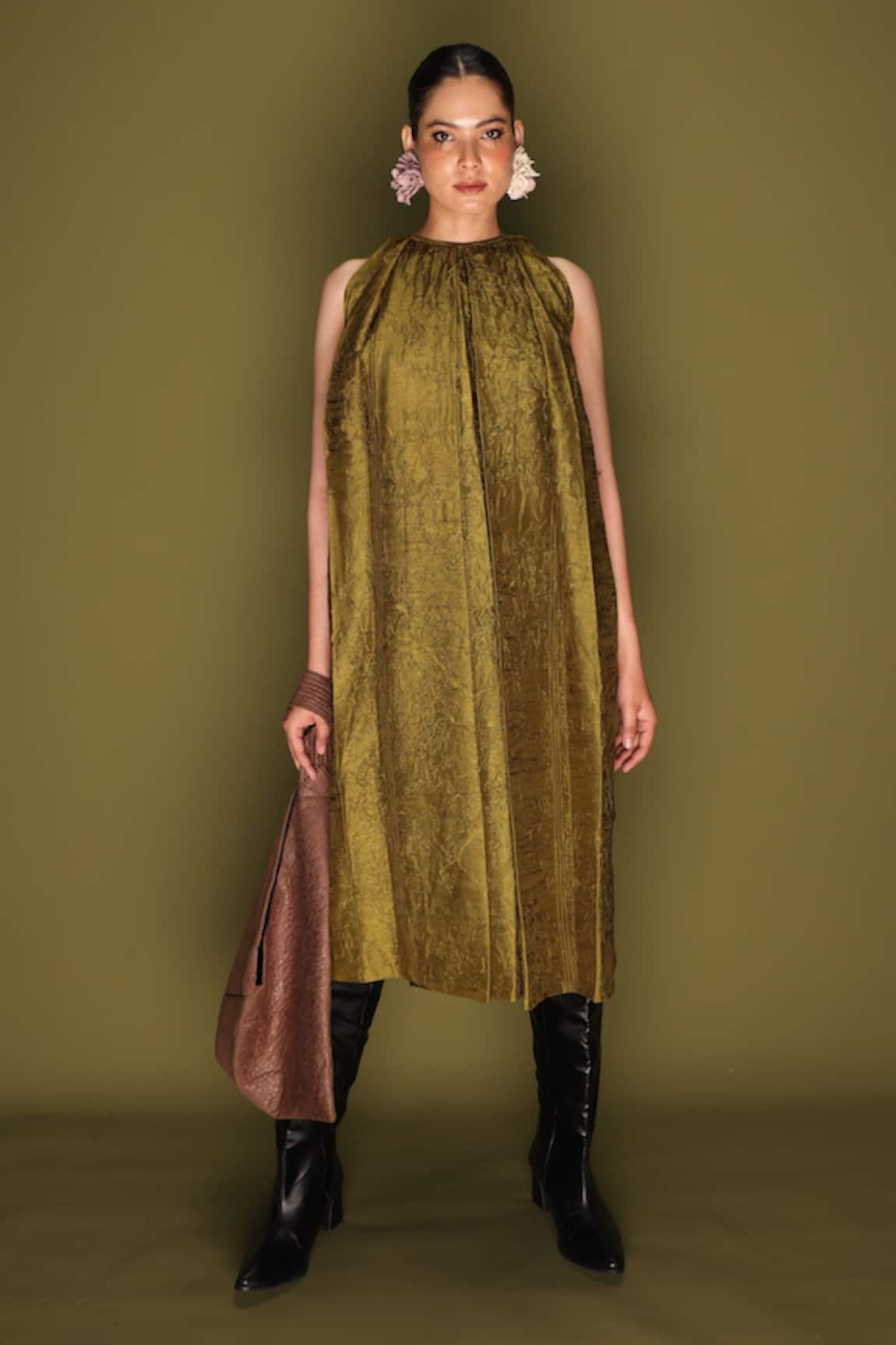 Stoique Stone Mysore Silk Dress 