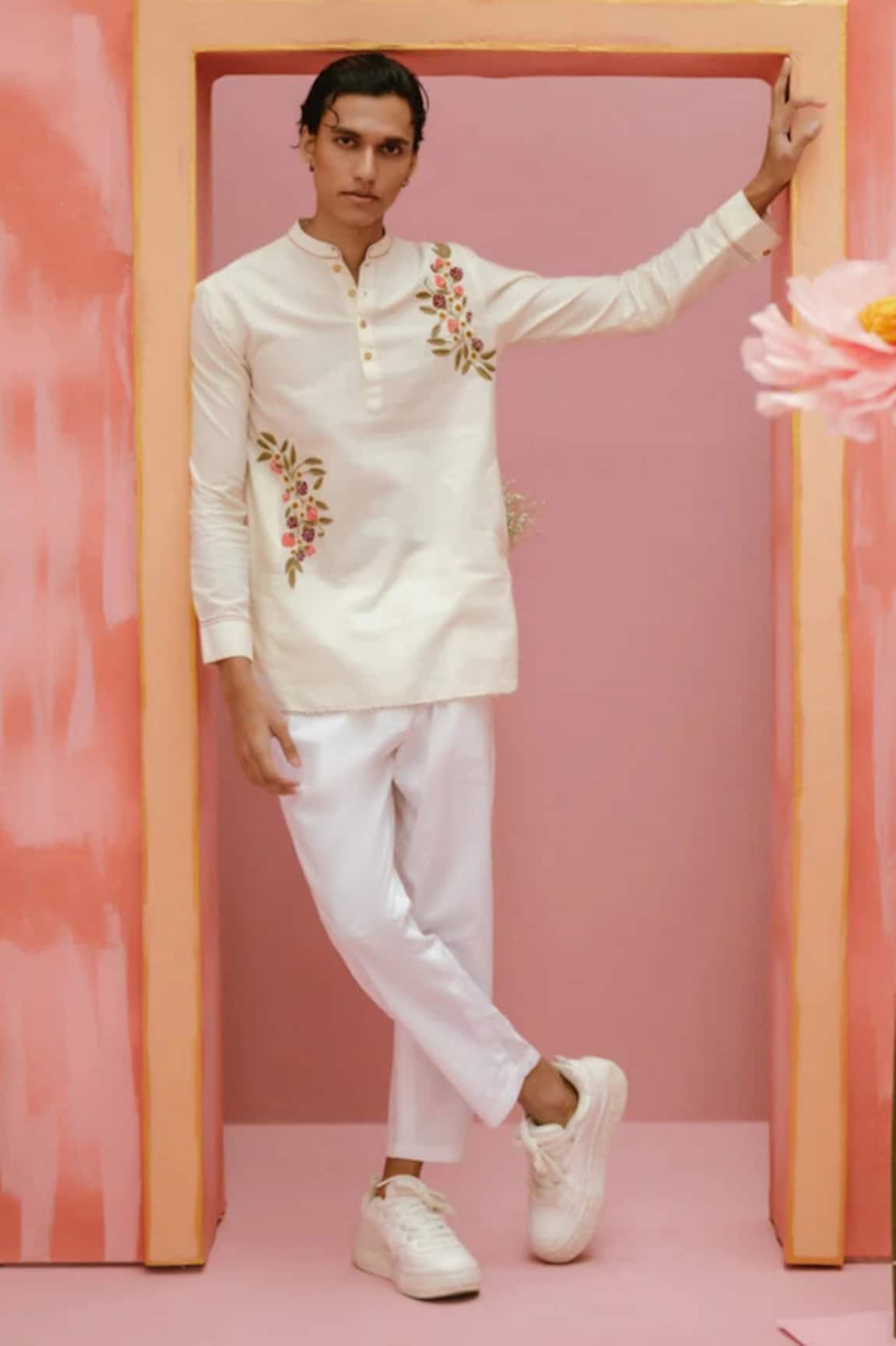 Vaani Beswal Riaz Berry Branches Embroidered Kurta 
