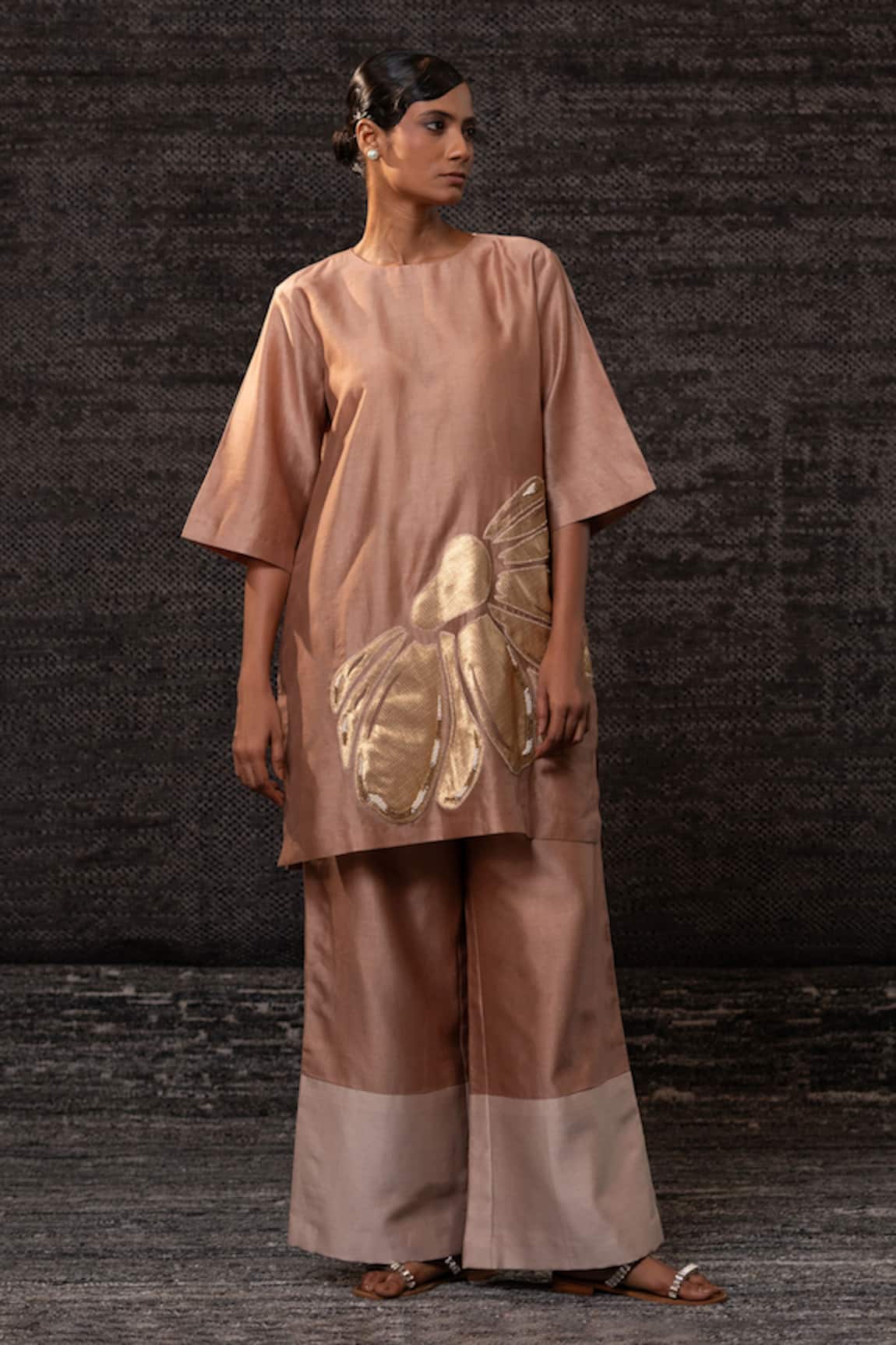 Eeda Floral Pattern Tunic With Palazzo