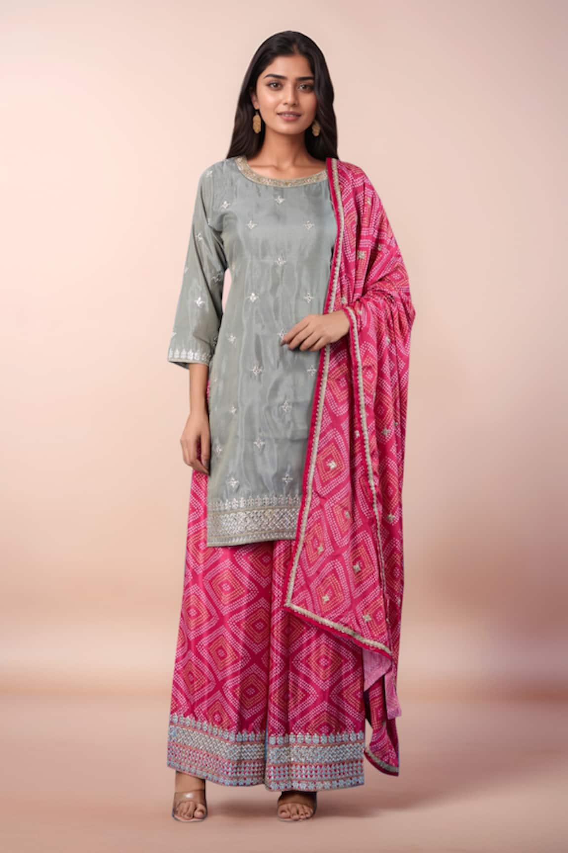 Samyukta Singhania Butti Pattern Kurta Set 