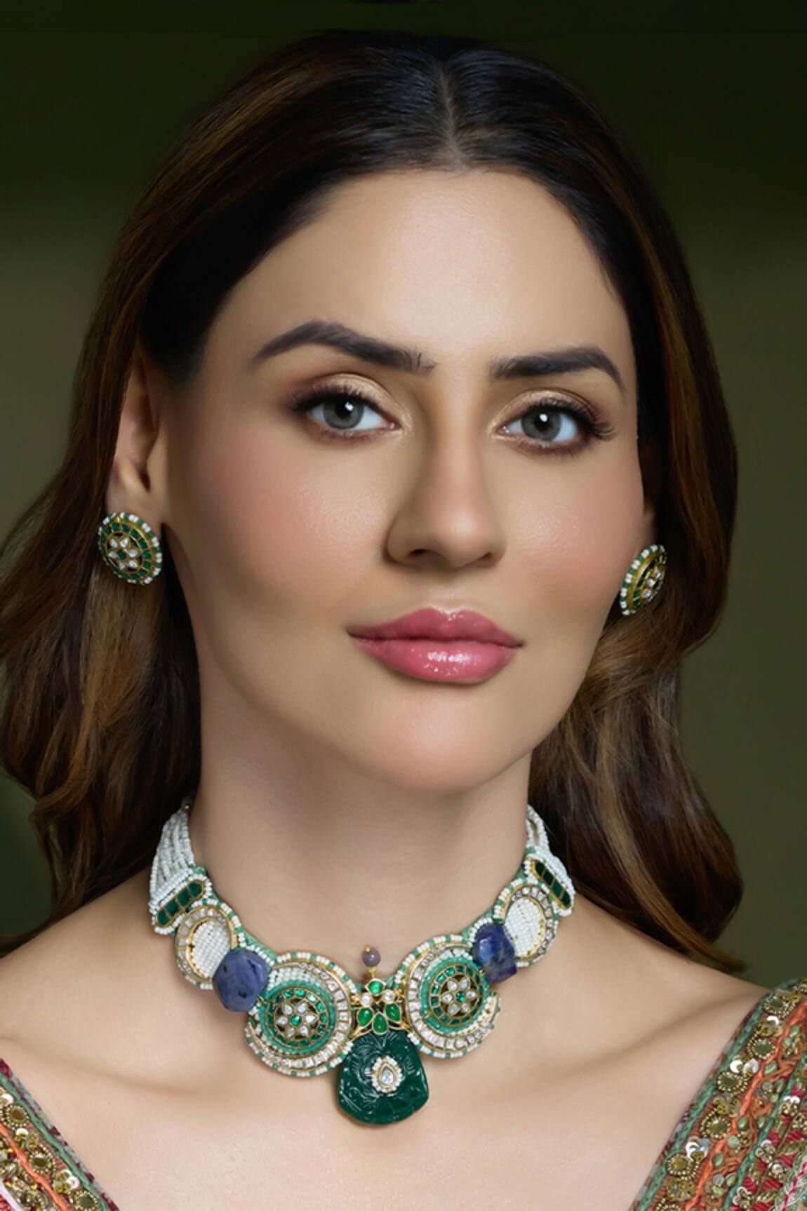 Joules By Radhika Samar Beads Embellished Necklace Set 