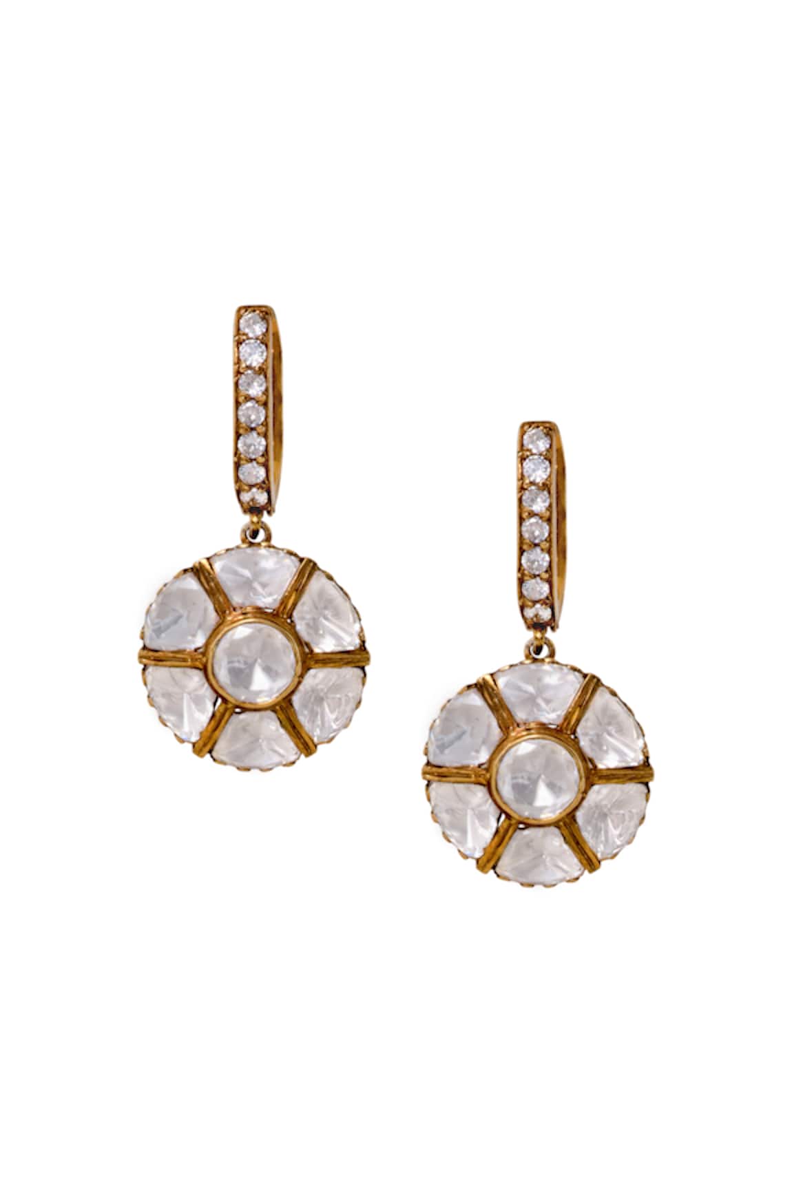 Anita Dongre Simin Moissanite Drop Earrings 