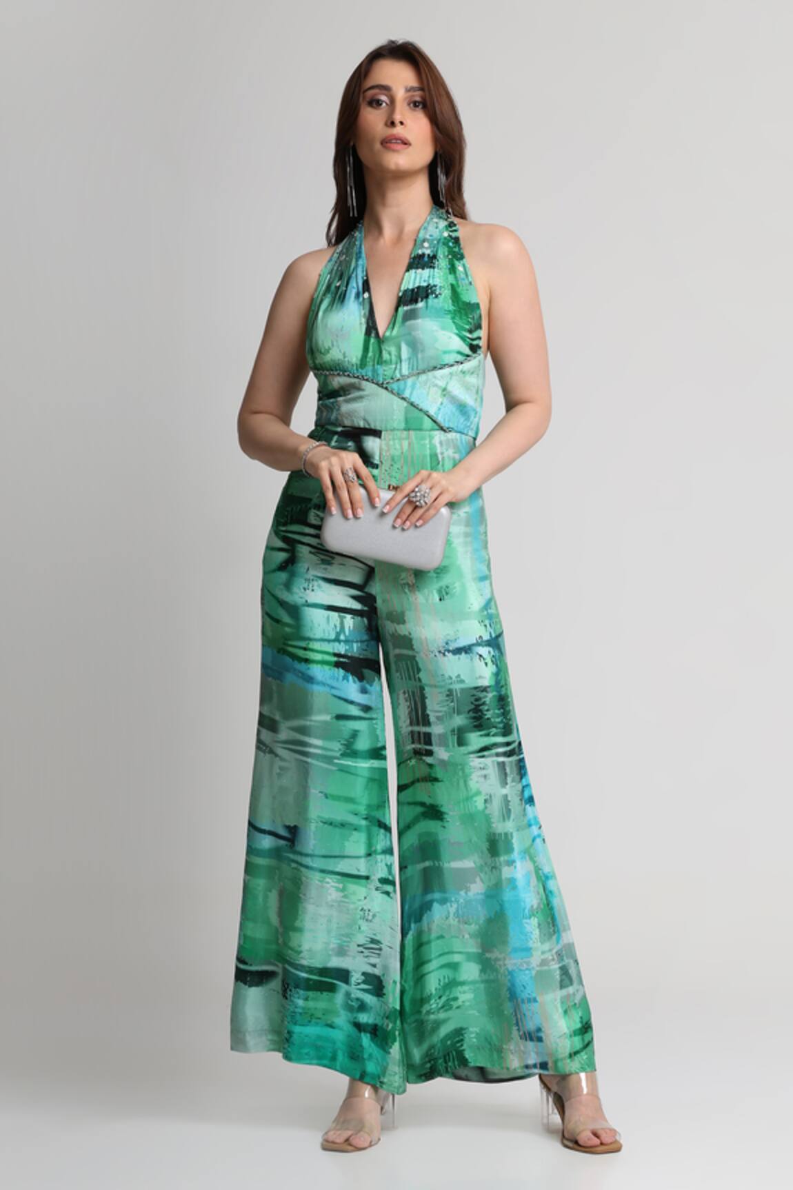 Koswi Geometric Print Jumpsuit