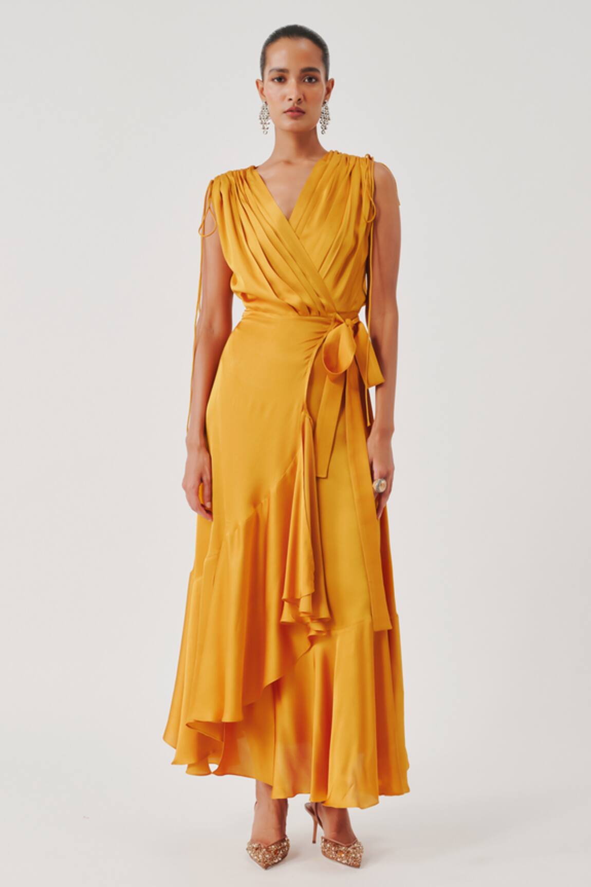 Aroka Rumba Ruffled Dress 