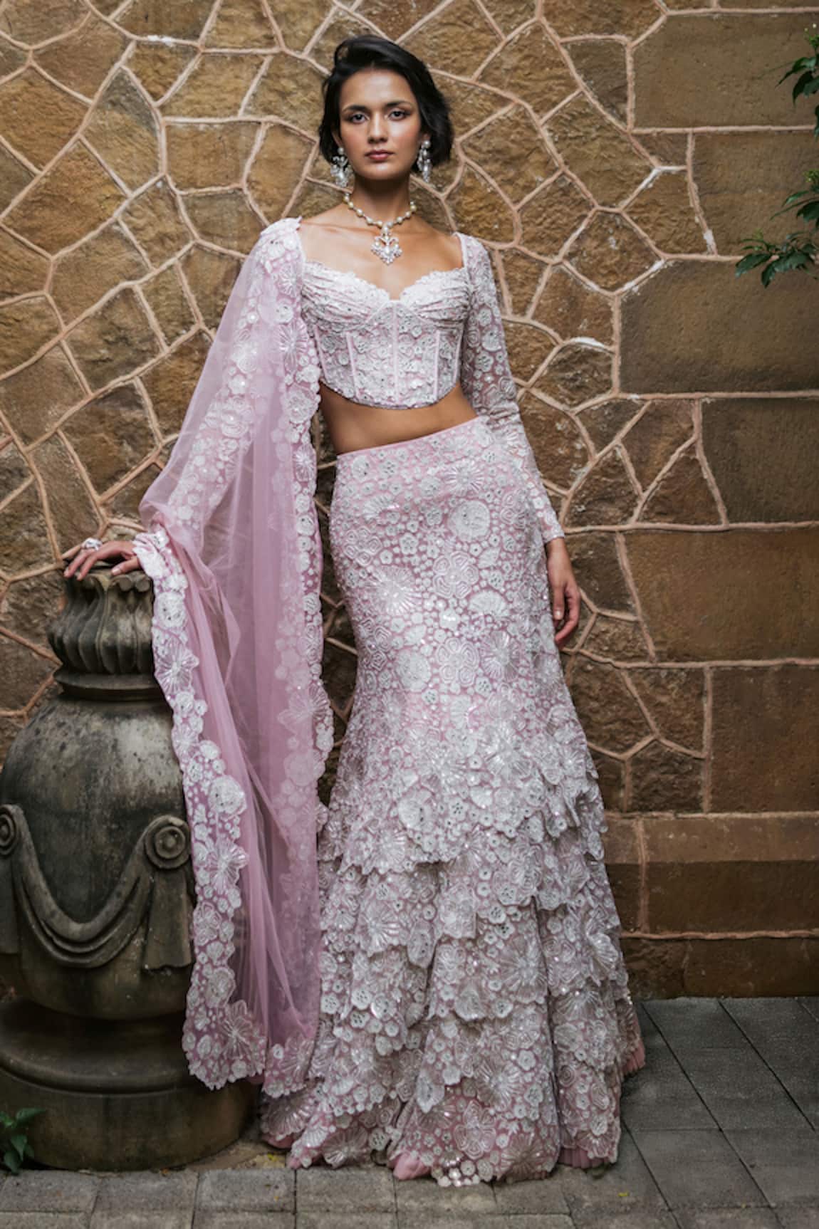 Mishru Isla Embroidered Lehenga Set 