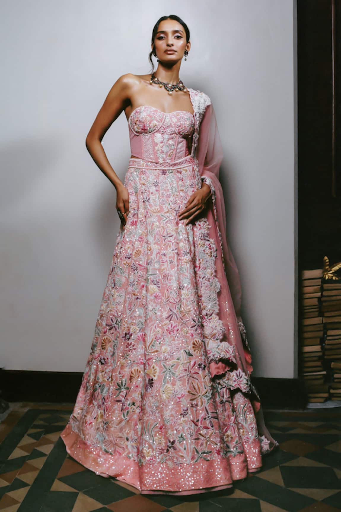 Mishru Seona Embroidered Lehenga Set 