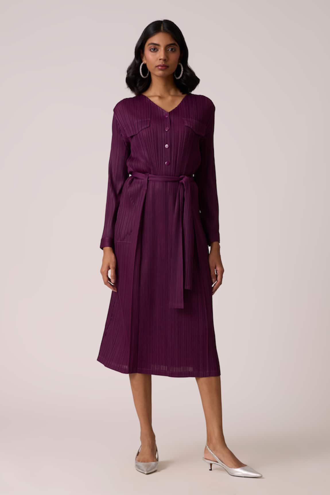 Scarlet Sage Emerson Dress With Belt 