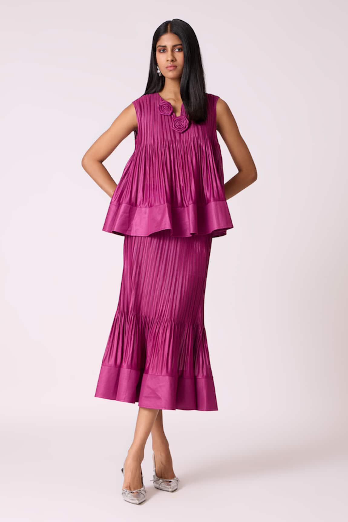 Scarlet Sage Celestine Top With Skirt 