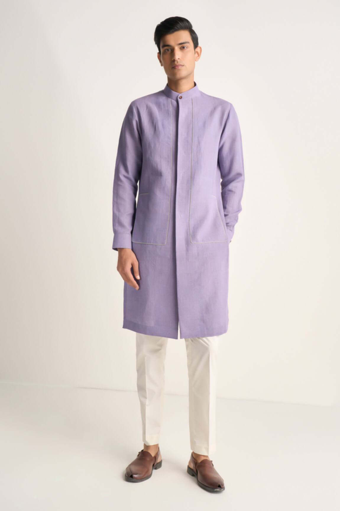 Dhruv Vaish Handloom Structured Kurta Set