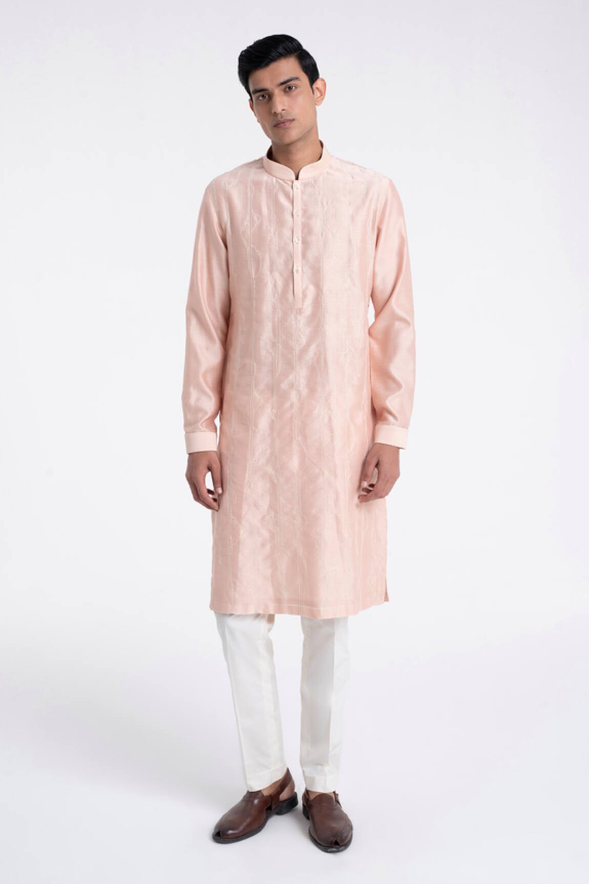 Dhruv Vaish Abstract Embroidered Kurta Set 