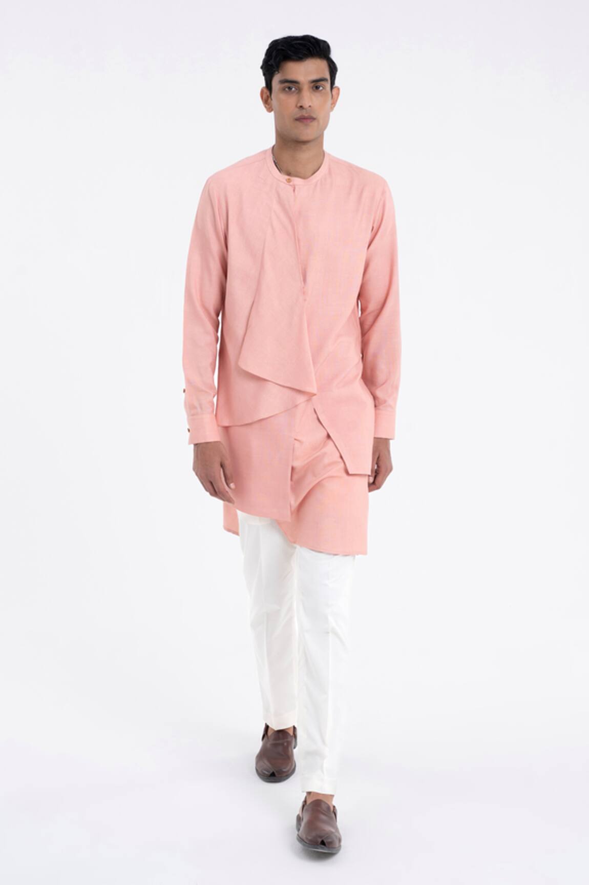 Dhruv Vaish Layered Drape Kurta Set 
