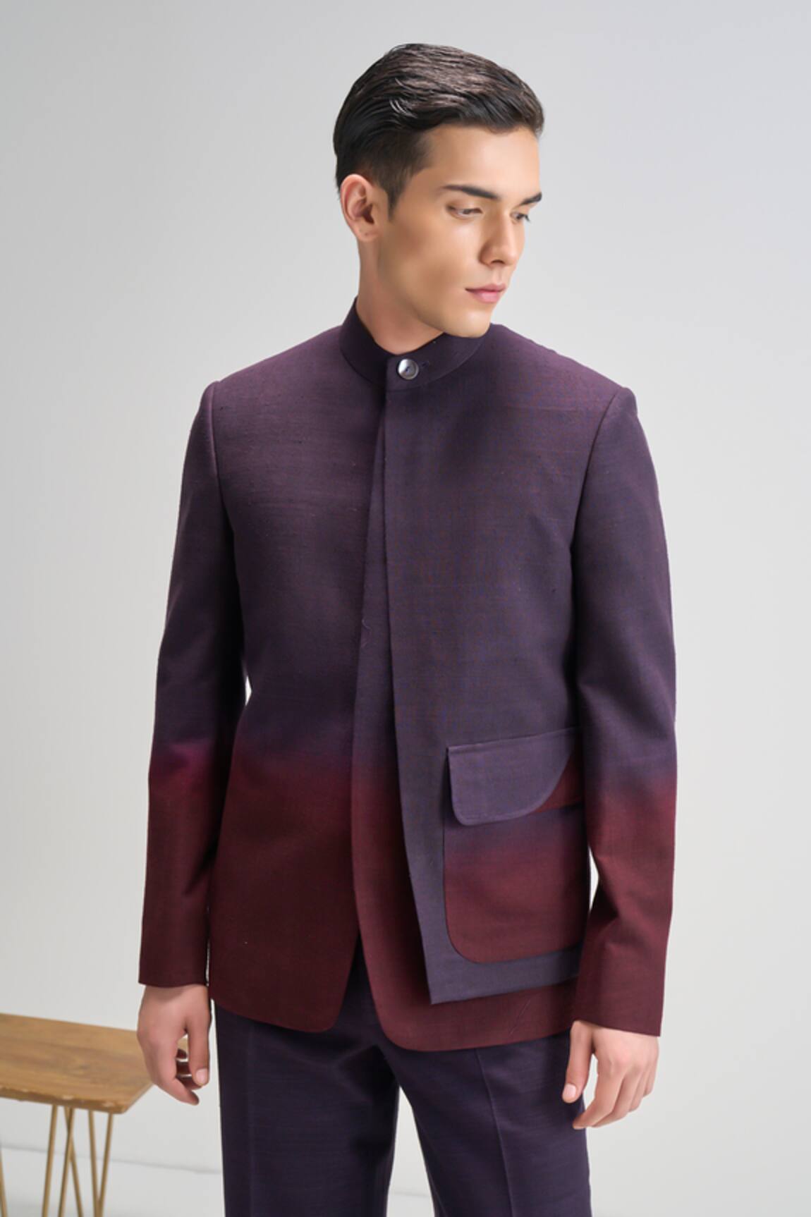 Dhruv Vaish Ombre Bandhgala 