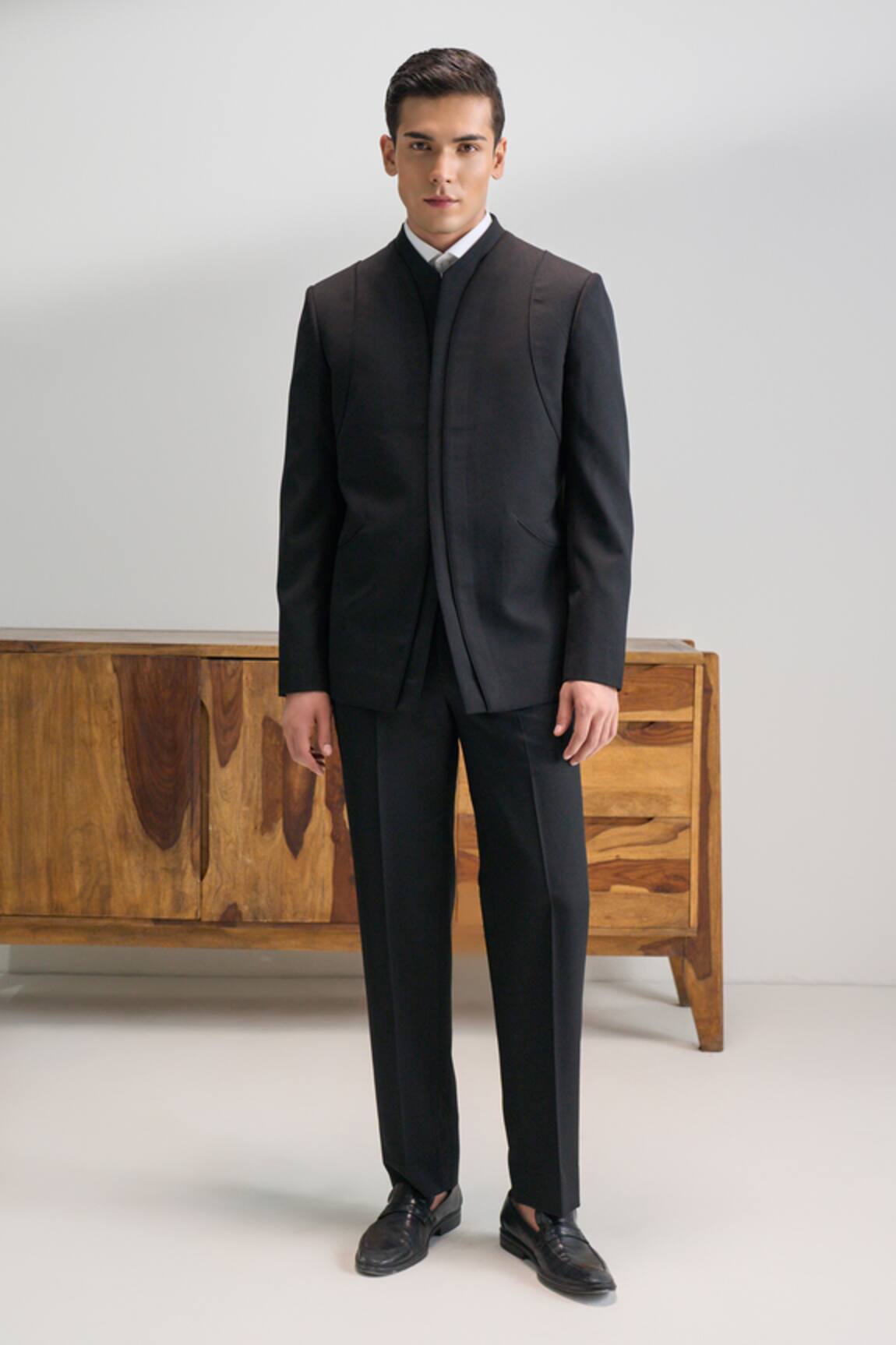 Dhruv Vaish Contemporary  Bandhgala Suit 
