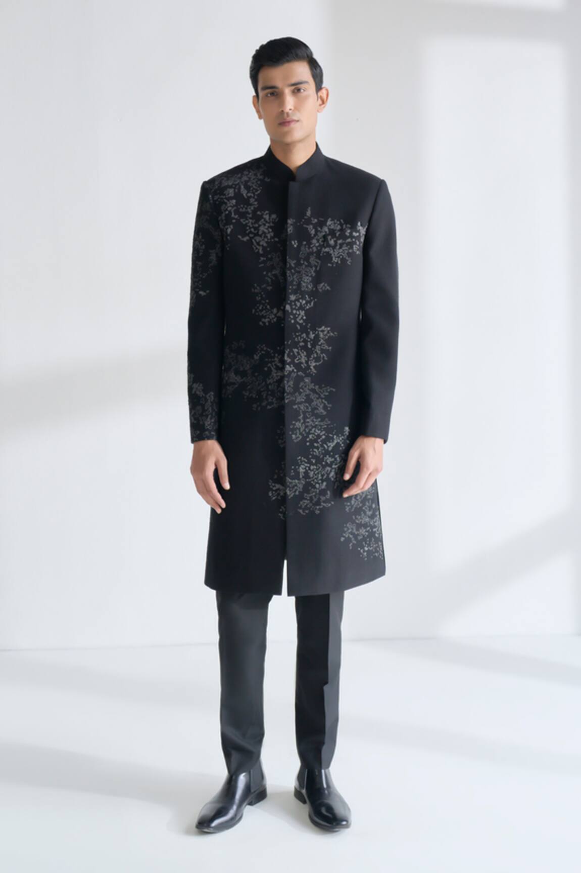 Dhruv Vaish Embroidered Sherwani Set 