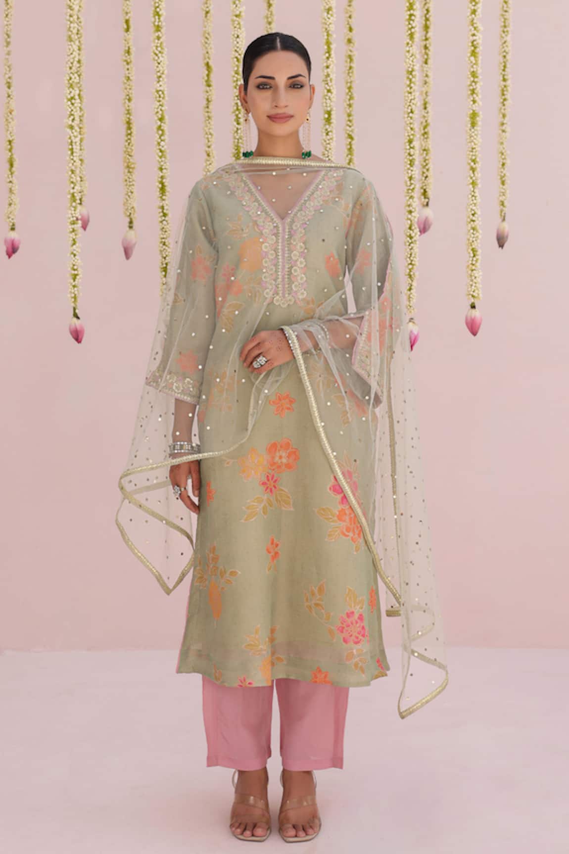 Myaara Flower Print Kurta Print Set