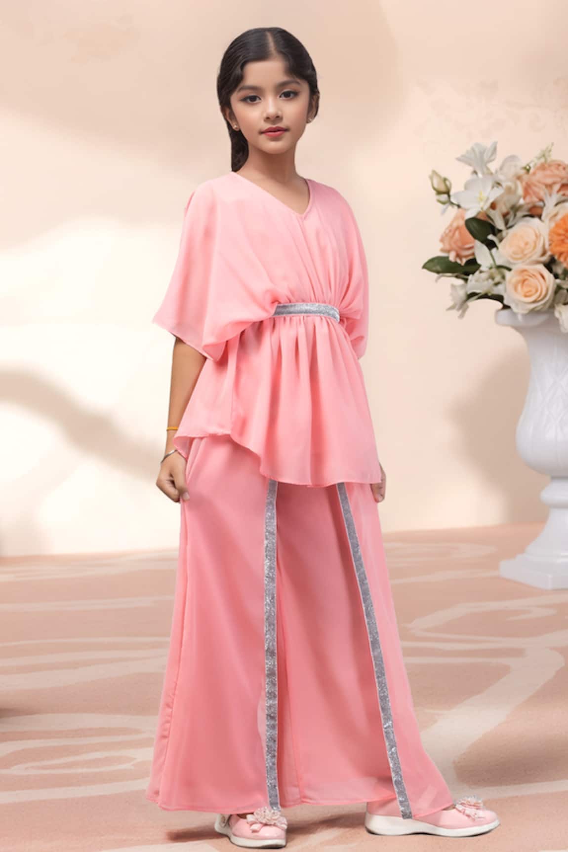 Samyukta Singhania Lace Work Tunic With Pant 