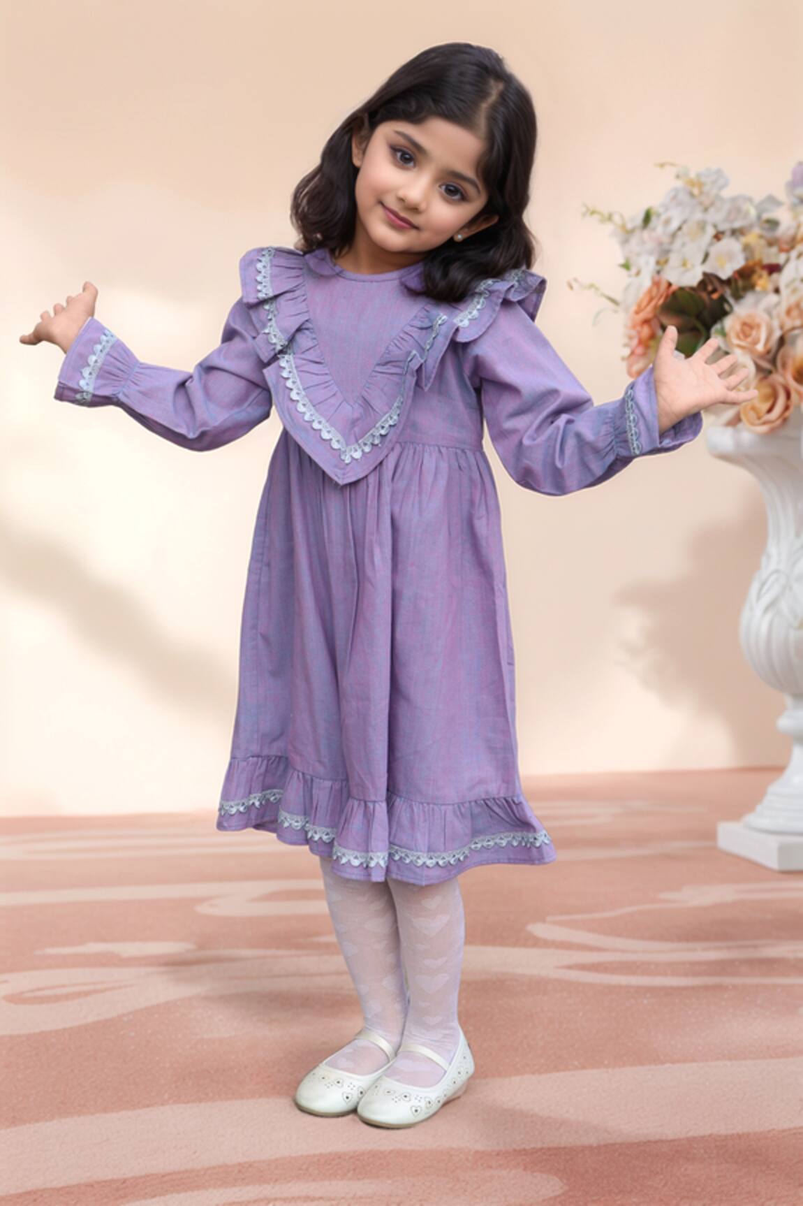 Samyukta Singhania Embroidered Yoke Dress 